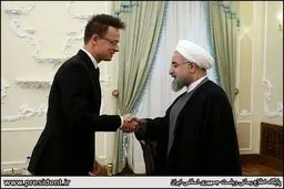 تصاویر دیدار دکتر روحانی با وزیر خارجه مجارستان