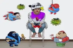 عکس کارتونی خانم بازیگر