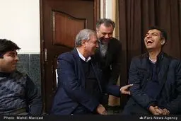 عادل فردوسی‌پور و وزیر کار در یک قاب/عکس