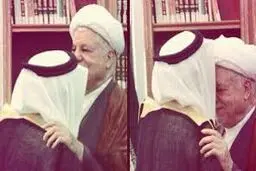 بوسه دردسر ساز بر پیشانی هاشمی