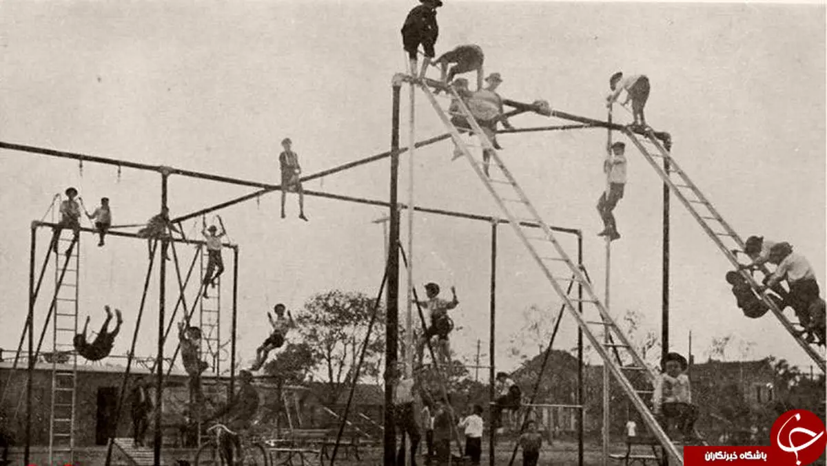 زمین‌های بازی کودکان در 117 سال قبل+تصاویر