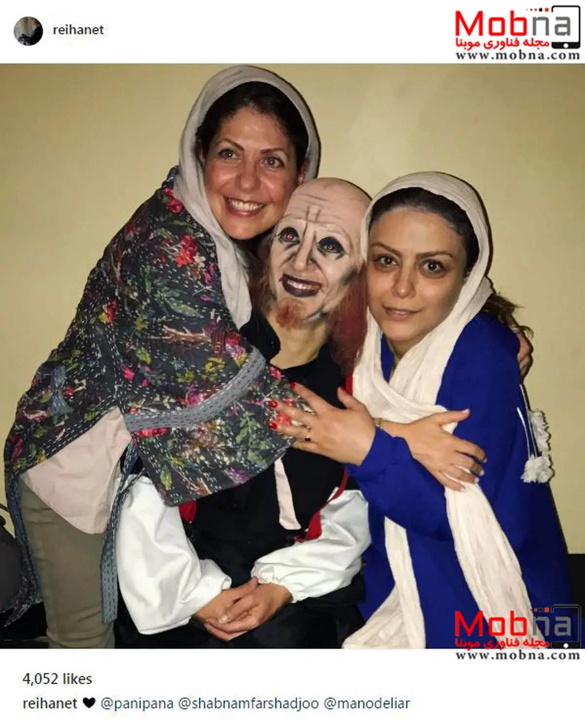 گریم جالب شبنم فرشادجو و پانته آ پناهی ها در پشت صحنه یک نمایش/ عکس