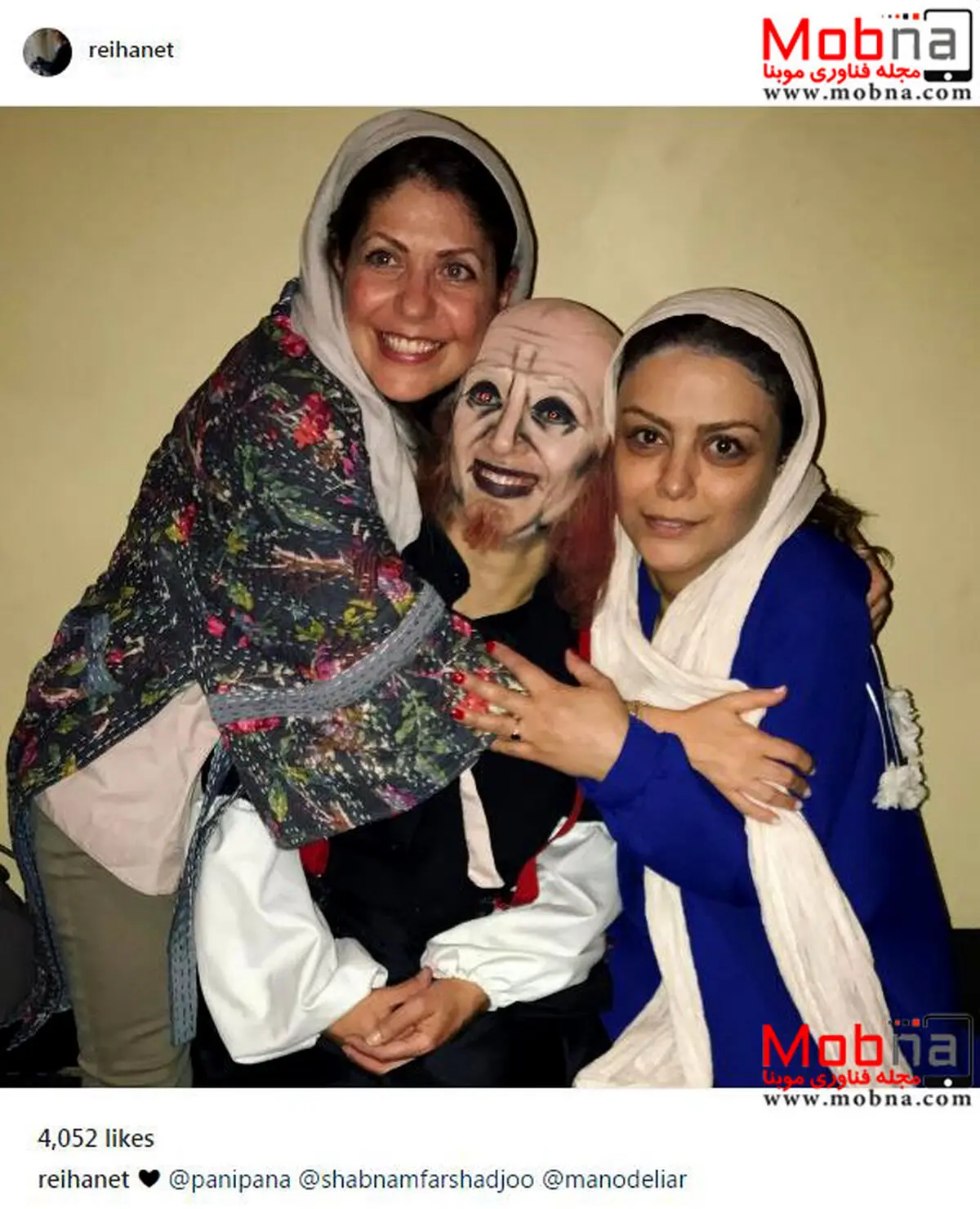 گریم جالب شبنم فرشادجو و پانته آ پناهی ها در پشت صحنه یک نمایش/ عکس