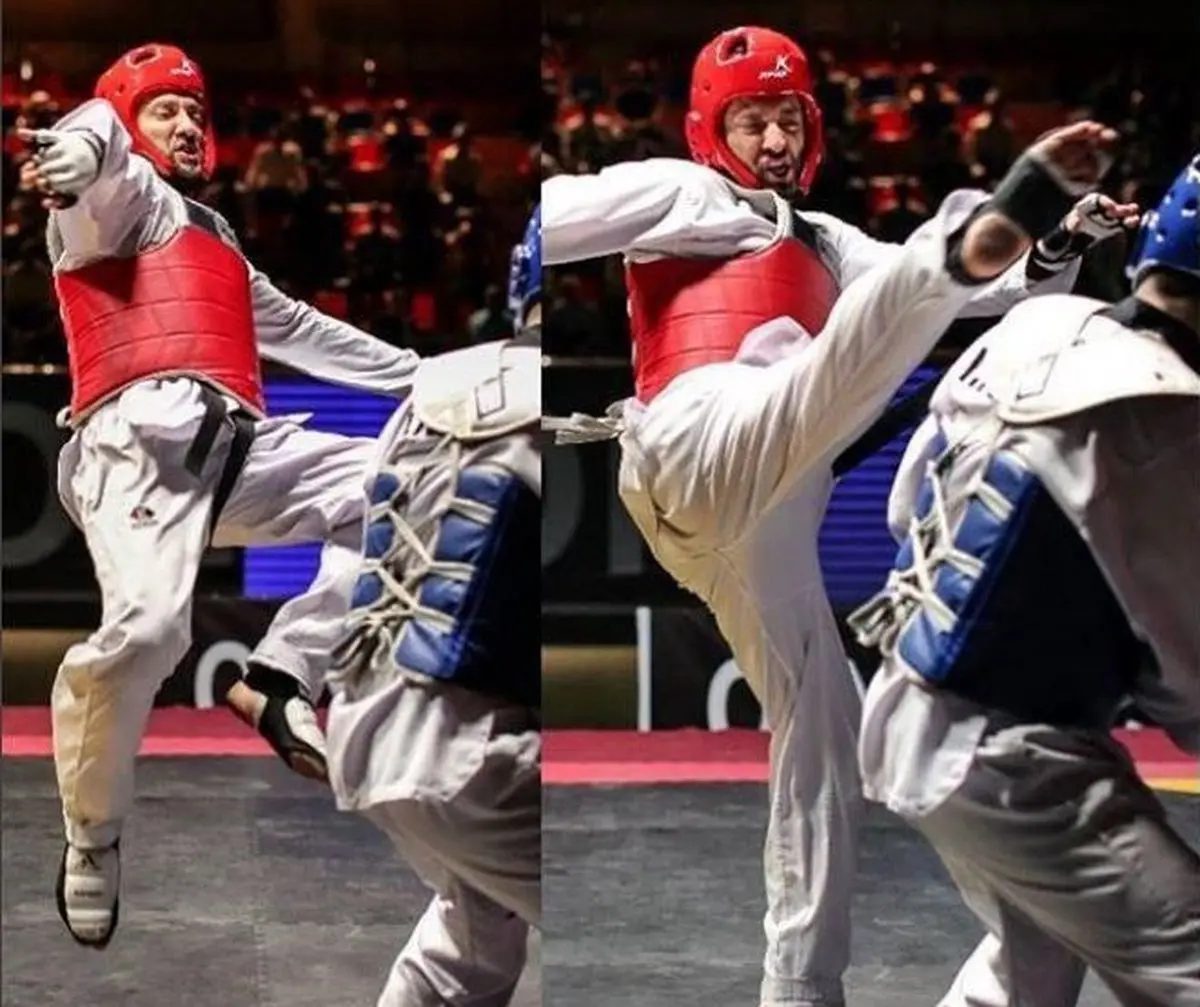 حرکت رزمی دیدنی بهرام رادان/عکس