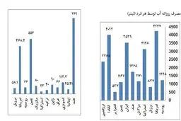 ایران در میان کشورهای پر مصرف آب/ مصرف روزانه آب توسط هر فرد در کشورهای دنیا چقدر است؟