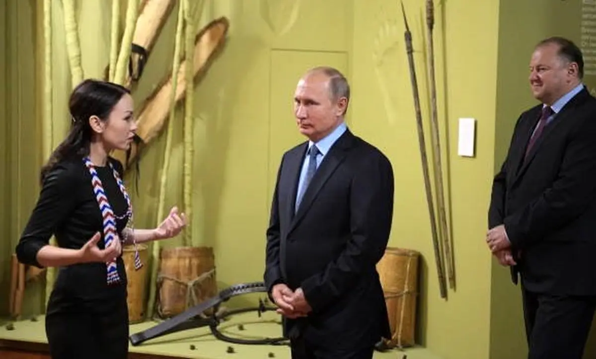 بازدید پوتین از یک موزه / تصاویر