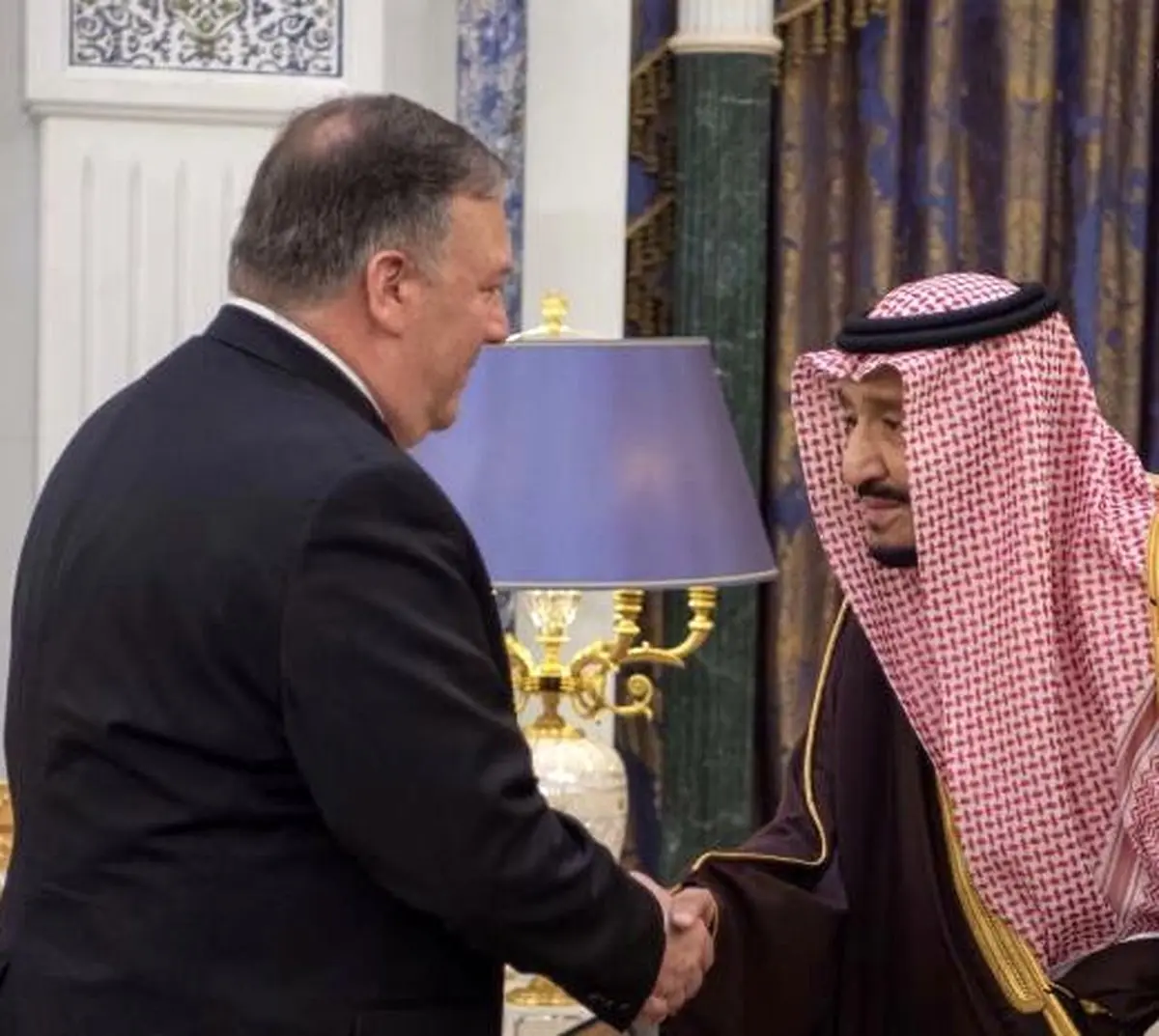 پمپئو وارد عربستان شد/تصاویر