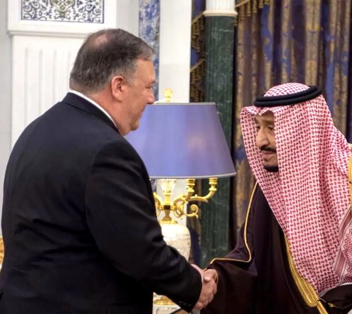 پمپئو وارد عربستان شد/تصاویر