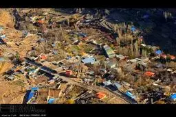 تصاویر هوایی از حال و هوای منطقه زلزله زده هجدک کرمان