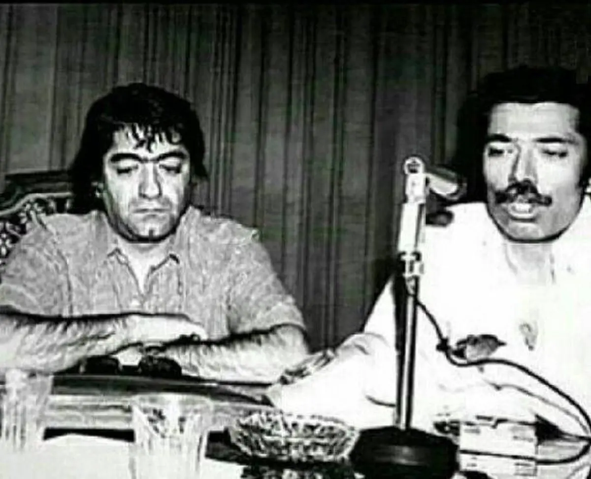 عزت‌الله انتظامی و علی نصیریان سال ها پیش/عکس