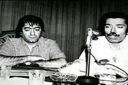 عزت‌الله انتظامی و علی نصیریان سال ها پیش/عکس