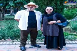 تیپ رویا نونهالی و همسرش در یک مراسم+عکس