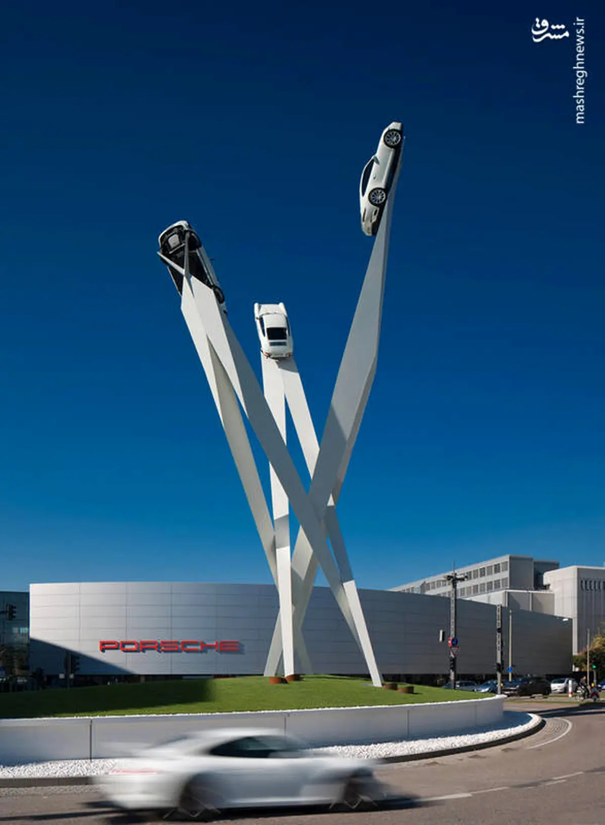 سازه ای جالب در موزه پورشه/عکس