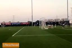 ببینید: تمرین جدید تیم ملی فوبتال در ابوظبی؛ کار با توپ بازیکنان تیم ملی