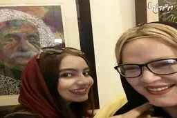 بهاره رهنما در کنار دختر مهراب قاسم خانی/عکس