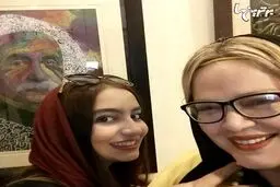 بهاره رهنما در کنار دختر مهراب قاسم خانی/عکس