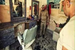 آرایشگاه تغییر قیافه داعش/ عکس