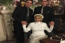 تازه عروس تلویزیون با خواهر زاده‌هایش+عکس