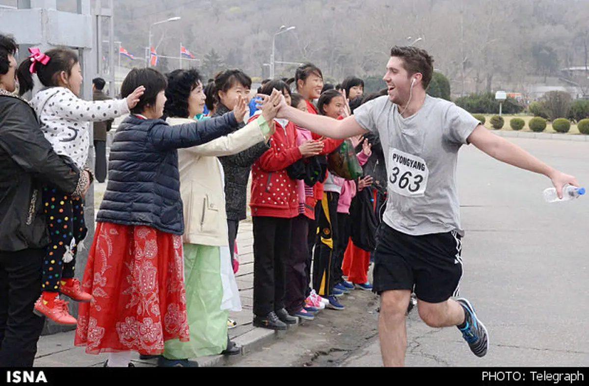 ماراتن پیونگ یانگ با حضور چشمگیر خارجی‌ها+عکس