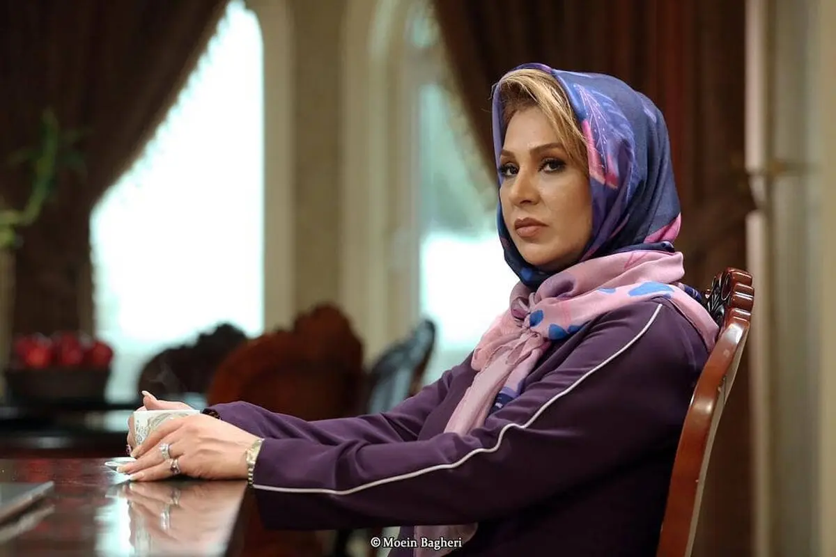عکس جدید نسرین مقانلو در سریال دل