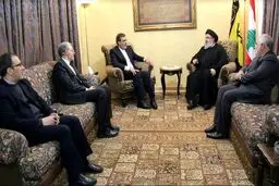 ملاقات جابری انصاری با سیدحسن نصرالله+عکس