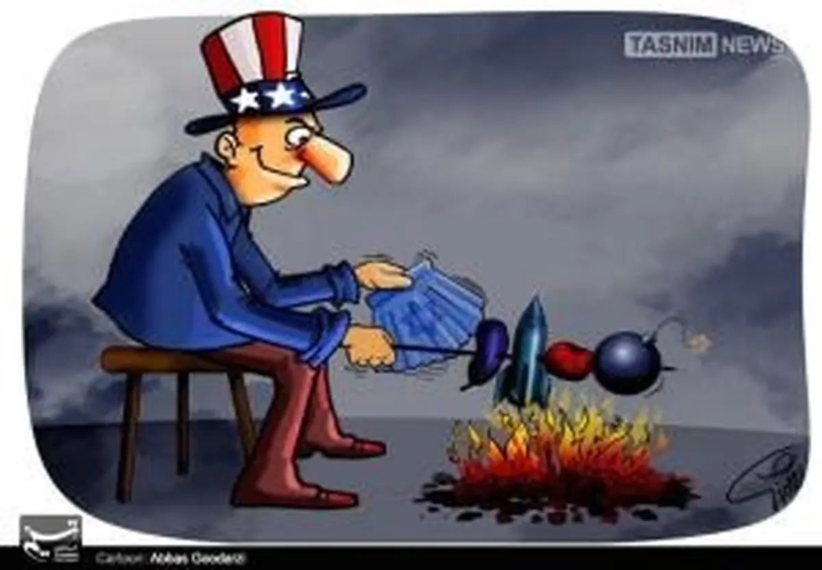 پيک نيک به شيوه آمريکا!/کاریکاتور