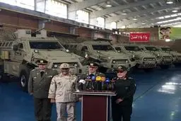 رونمائی از خودرو زرهی ضدمین و ضدکمین «طوفان» + عکس