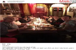 دورهمی شام محمدرضا فروتن و سحر صباغ سرشت در سوئد/ عکس