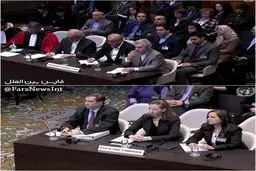 عكس: هیات‌های ایران و آمریکا در جلسه دیوان بین‌المللی دادگستری