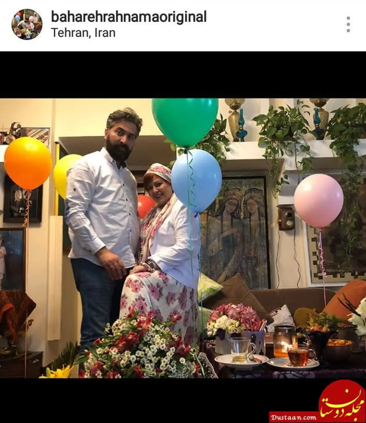 جشن لاکچری سالگرد “بهاره رهنما” و همسرش+ عکس