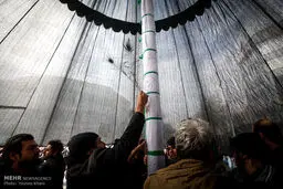 روایتی تصویری از خیمه سوزی ظهر عاشورای حسینی