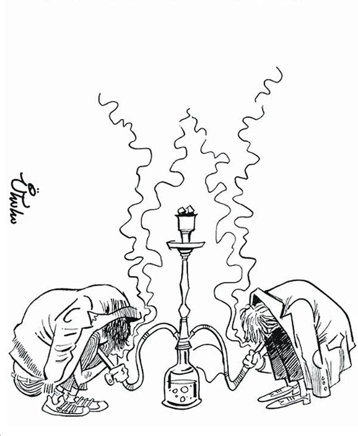 کاریکاتور/ قلیان ویژه در تهران!