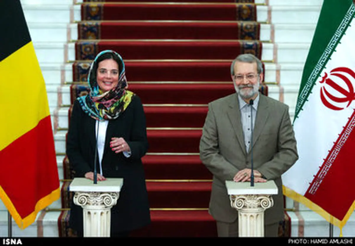 دیدار لاریجانی با رییس مجلس سنای بلژیک/ تصاویر