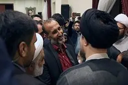 دیدار پدر ستایش با سیدحسن‌خمینی/ عکس