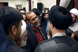 دیدار پدر ستایش با سیدحسن‌خمینی/ عکس
