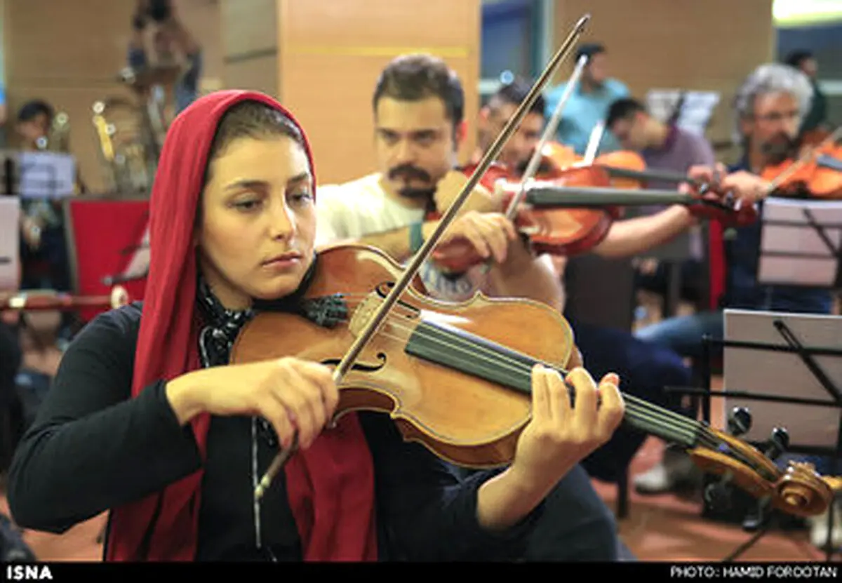 حواشی تمرین ارکستر چکنواریان /تصاویر