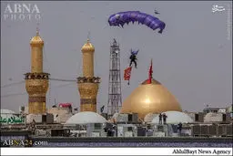 تصاویر فرود چتربازان در بین الحرمین