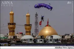 تصاویر فرود چتربازان در بین الحرمین