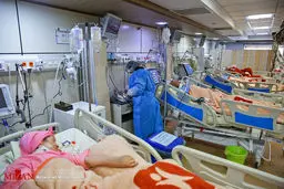 بخش بیماران کرونا در بیمارستان کامکار قم + عکس