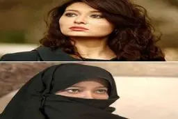 تصویری عجیب از بازیگر زن ترکیه روی پرده سینمای ایران