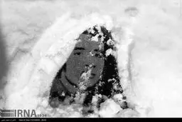 قبرستانی که سفیدپوش شد/ تصاویر