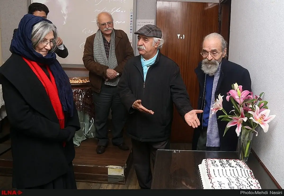 همسر احمد شاملو در مراسم جایزه شعر شاملو/عکس