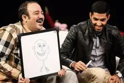 نقاشی جالب بازیکن پرسپولیس / عکس