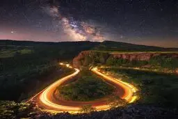 تصویر حیرت انگیز جاده ای در آمریکا/ عکس