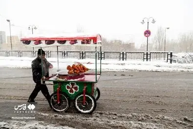 برف در تبریز