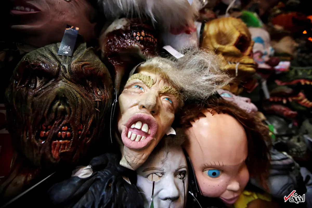 فروش ماسک ترسناک دونالد ترامپ در مکزیک/عکس