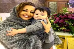 دختر کمدین معروف در آغوش نفیسه روشن + عکس
