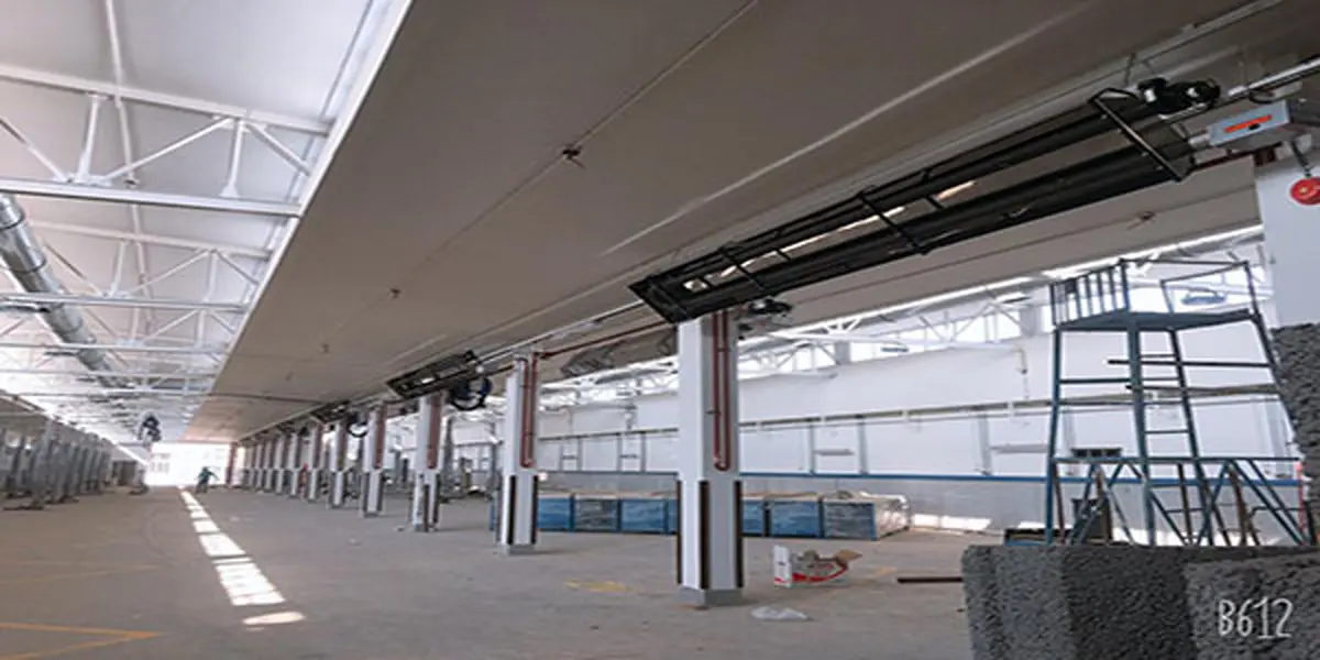 تامین گرمایش کارخانجات و سالنهای ورزشی