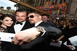 سلفی با دی‌کاپریو/ عکس