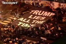 فیلم داغ:جمع شدن و اعتراض مردم جلوی کاخ سفید